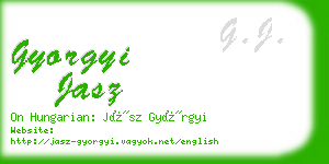 gyorgyi jasz business card